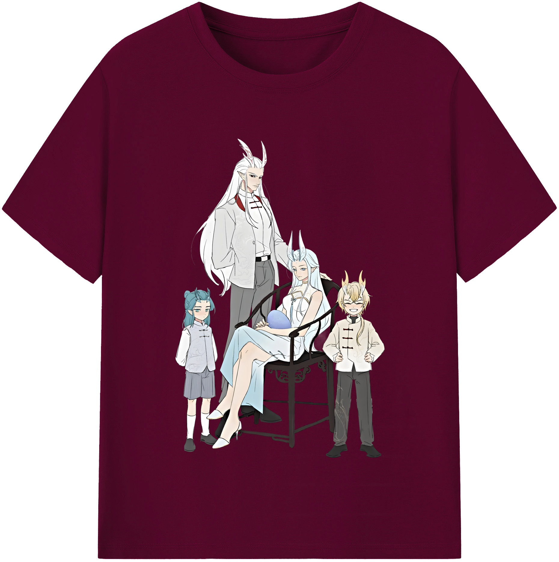 （画像用） Ne Zha 2 ナタ 魔童の大暴れ レディースカジュアルプリントTシャツ（綿100％）